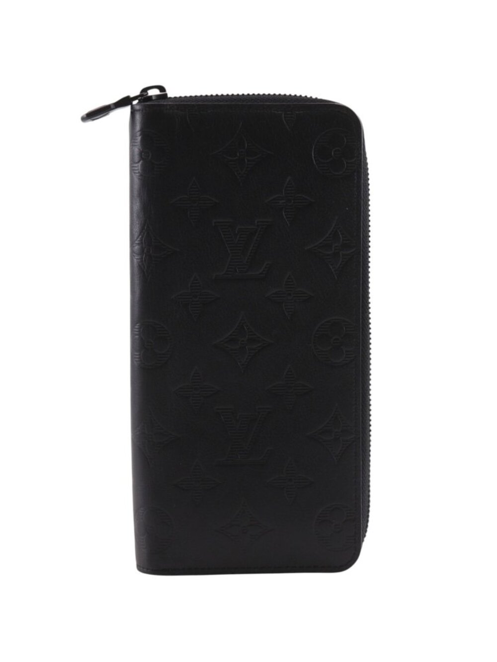 Louis Vuitton Zippy Wallet Vertical Monogram Shadow Leather Noir Black